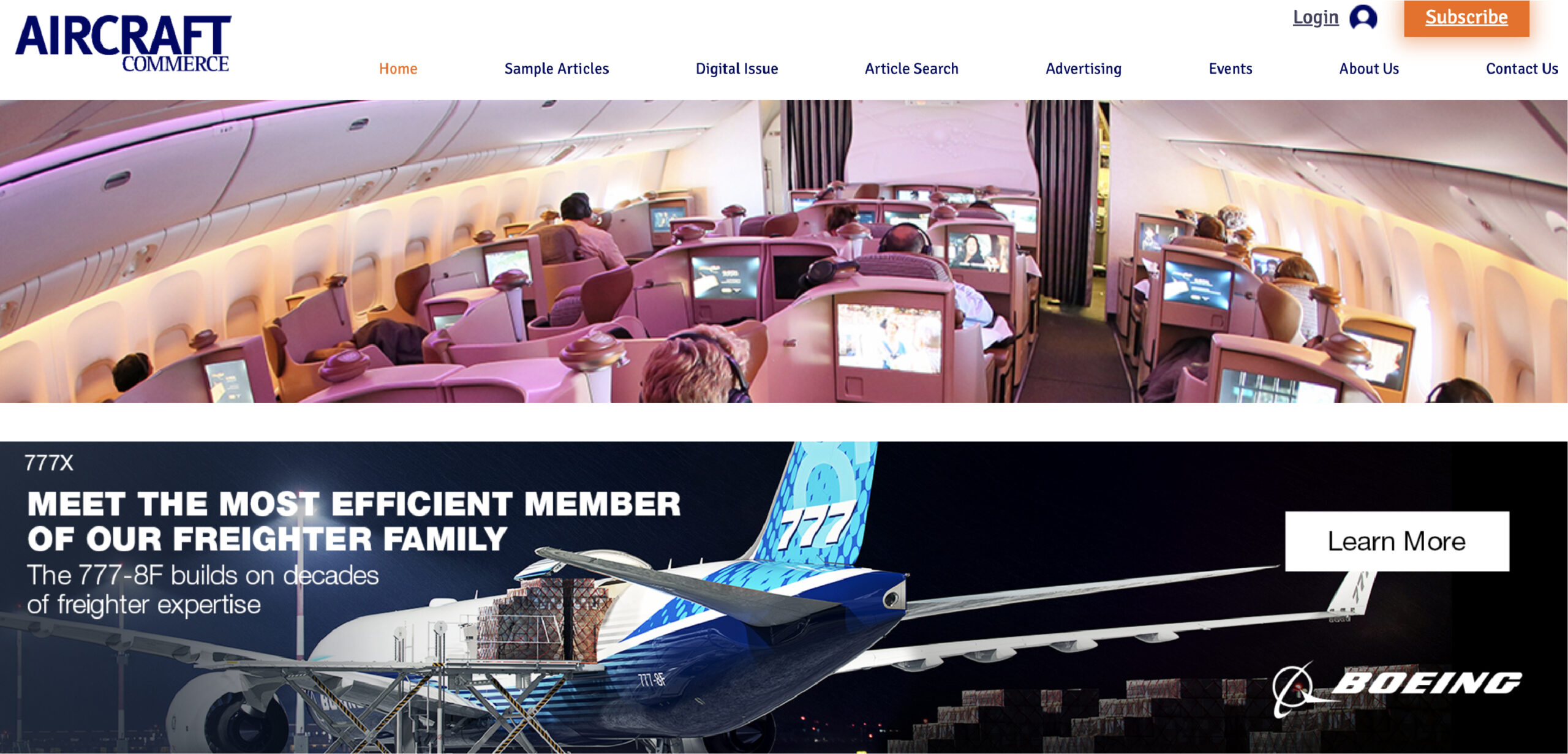 Aircraft Commerce Website