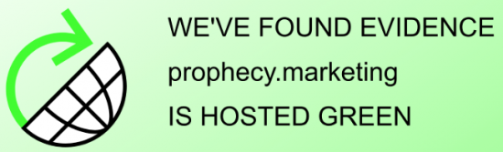 Prophecy Marketing Are A Green Web Foundation